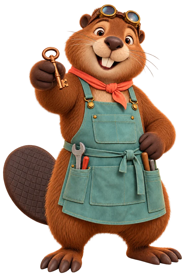Bram offers a copper workshop key